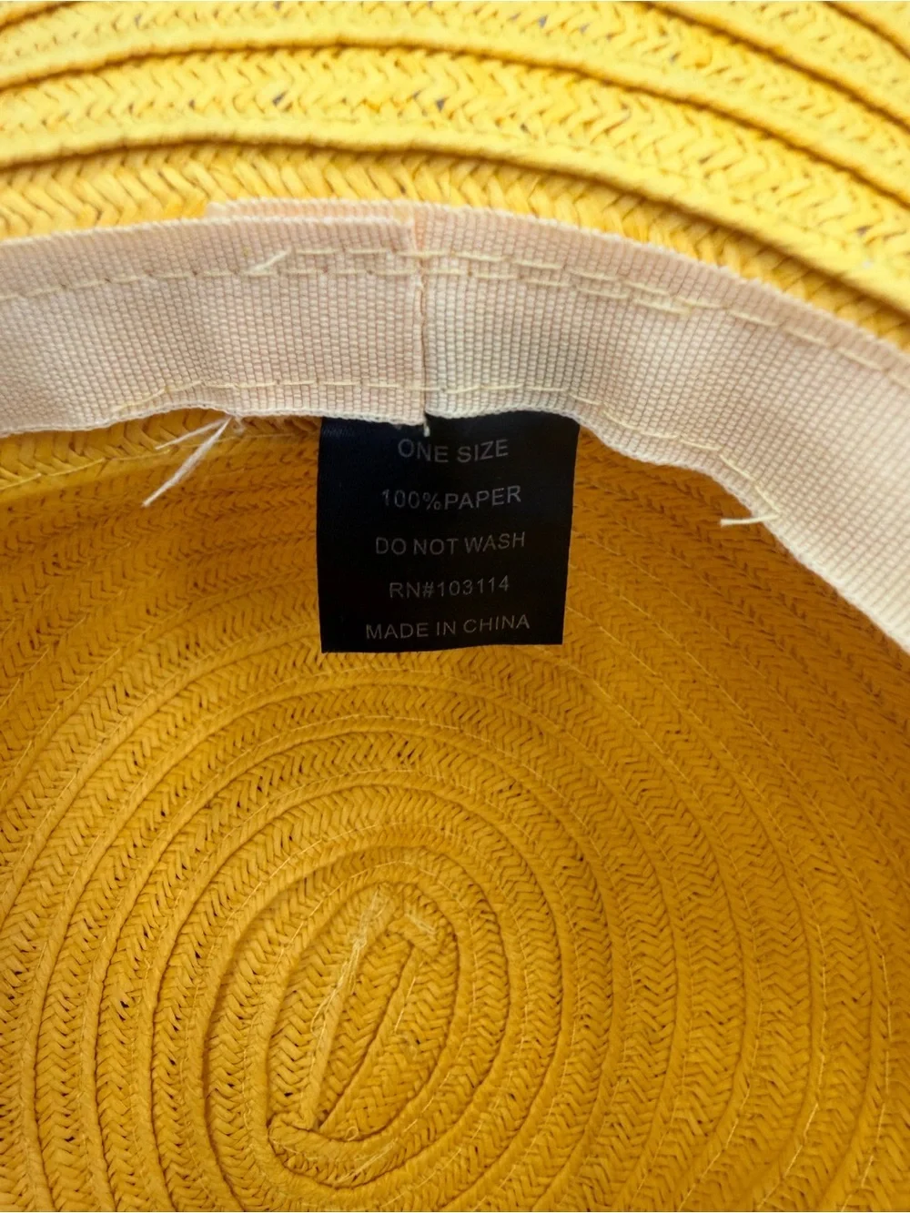 Wide-Brim Sun Hat in Yellow — Women’s Summer Floppy Hat
